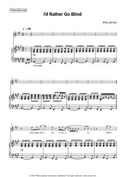 Sheet music, chords Etta James - I'd Rather Go Blind