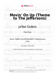 Sheet music, chords Ja'Net DuBois - Movin' On Up (Theme to The Jeffersons)