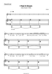 Sheet music, chords Coco - I Had A Dream (Club Dream)