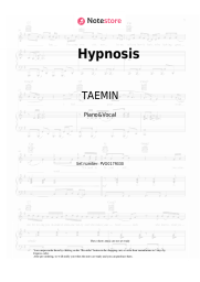Sheet music, chords TAEMIN - Hypnosis