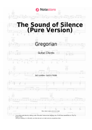 Sheet music, chords Gregorian - The Sound of Silence (Pure Version)