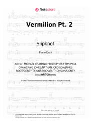 Sheet music, chords Slipknot - Vermilion Pt. 2
