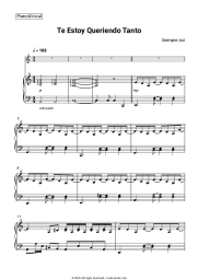 Sheet music, chords Siempre Así - Te Estoy Queriendo Tanto