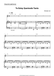 Sheet music, chords Siempre Así - Te Estoy Queriendo Tanto