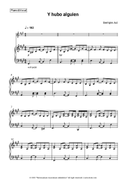 Sheet music, chords Siempre Así - Y hubo alguien