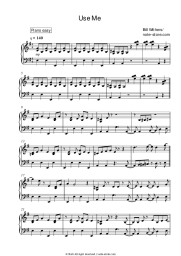 Sheet music, chords Bill Withers - Use Me