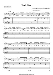 Sheet music, chords AnnenMayKantereit, Giant Rooks - Tom's Diner