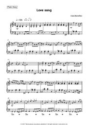 Sheet music, chords Sara Bareilles - Love Song