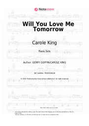 Sheet music, chords Carole King - Will You Love Me Tomorrow