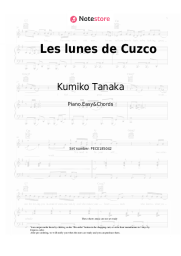 Sheet music, chords Kumiko Tanaka - Les lunes de Cuzco