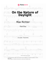 Sheet music, chords Max Richter - On the Nature of Daylight