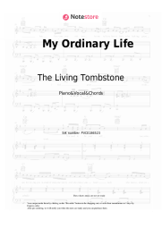Sheet music, chords The Living Tombstone - My Ordinary Life