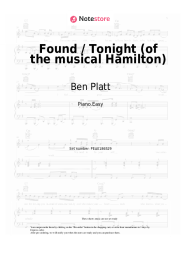 undefined Ben Platt, Lin-Manuel Miranda - Found / Tonight (of the musical Hamilton)
