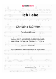 Sheet music, chords Christina Stürmer - Ich Lebe