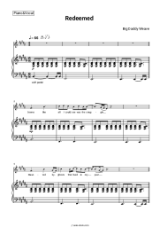 Sheet music, chords Big Daddy Weave - Redeemed