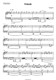 Sheet music, chords Vangelis - Prelude