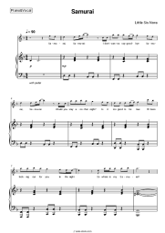 Sheet music, chords Little Sis Nora - Samurai