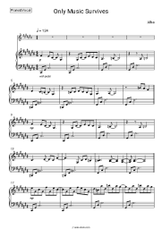 Sheet music, chords Alba - Only Music Survives