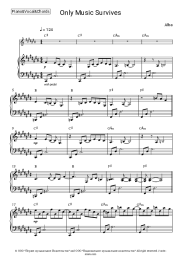 Sheet music, chords Alba - Only Music Survives