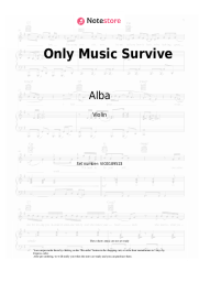 Sheet music, chords Alba - Only Music Survives