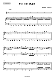 Sheet music, chords "Weird Al" Yankovic - Dare to Be Stupid