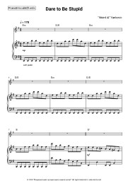 Sheet music, chords "Weird Al" Yankovic - Dare to Be Stupid