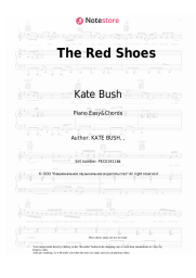 Sheet music, chords Kate Bush - The Red Shoes
