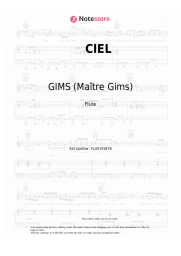 Sheet music, chords GIMS (Maître Gims) - CIEL