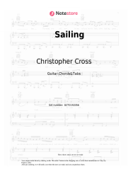 Sheet music, chords Christopher Cross - Sailing