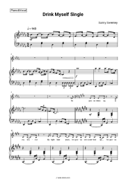 Sheet music, chords Sunny Sweeney - Drink Myself Single