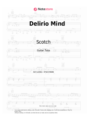Sheet music, chords Scotch - Delirio Mind