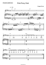 Sheet music, chords Chappell Roan - Pink Pony Club