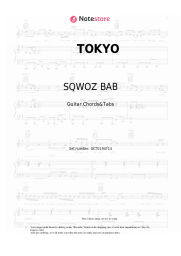 Sheet music, chords SQWOZ BAB - TOKYO