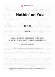 undefined B.o.B, Bruno Mars - Nothin' on You