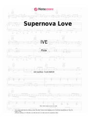 Sheet music, chords IVE, David Guetta - Supernova Love