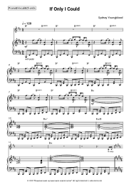 Sheet music, chords Sydney Youngblood - If Only I Could