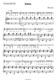 Sheet music, chords Mätropolis - Rakete