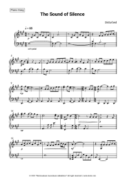 Sheet music, chords Disturbed - The Sound of Silence