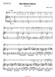 Sheet music, chords After Touch - She Wanna Dance (Radio Edit)