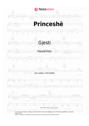 Sheet music, chords Gjesti - Princeshë