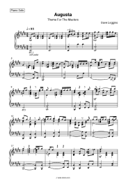 Sheet music, chords Dave Loggins - Augusta (Theme For The Masters)