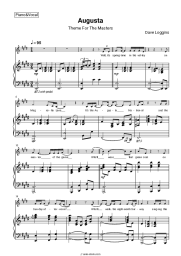 Sheet music, chords Dave Loggins - Augusta (Theme For The Masters)