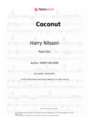 Sheet music, chords Harry Nilsson - Coconut