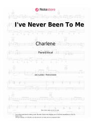 Sheet music, chords Charlene - I've Never Been To Me
