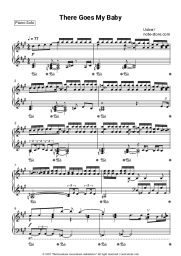 Sheet music, chords Usher - There Goes My Baby