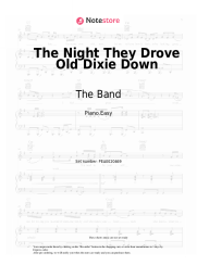 Sheet music, chords The Band - The Night They Drove Old Dixie Down