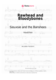 Sheet music, chords Siouxsie and the Banshees - Rawhead and Bloodybones