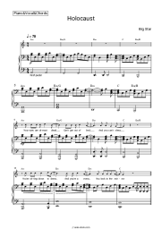 Sheet music, chords Big Star - Holocaust