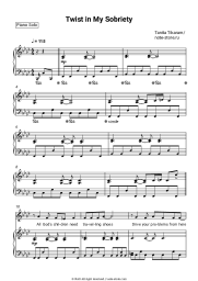 Sheet music, chords Tanita Tikaram - Twist In My Sobriety