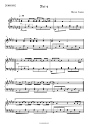 Sheet music, chords Mondo Cozmo - Shine
